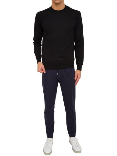 Мужской свитер PAOLO PECORA Maglia Girocollo NERO