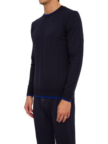 Чоловічий светр PAOLO PECORA Maglia Girocollo BLU