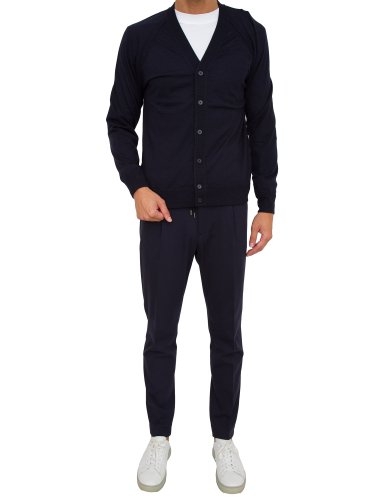 Мужской кардиган PAOLO PECORA Maglia Cardigan BLU