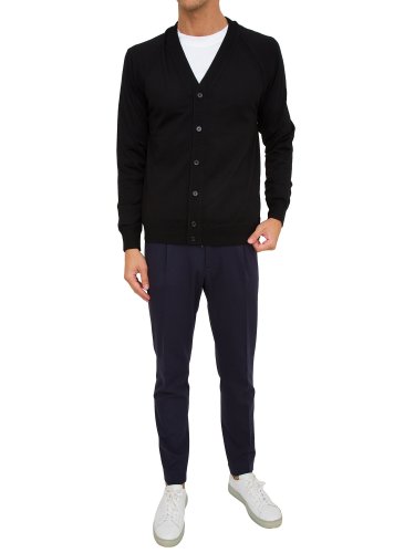 Мужской кардиган PAOLO PECORA Maglia Cardigan NERO