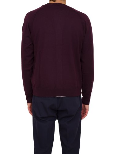 Мужской кардиган PAOLO PECORA Maglia Cardigan BORDEAUX