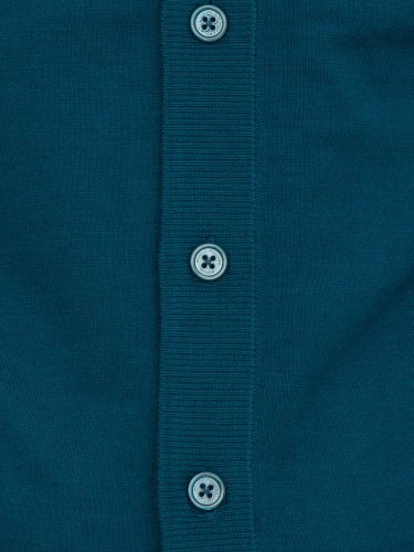 Чоловічий кардиган PAOLO PECORA Maglia Cardigan PETROLIO