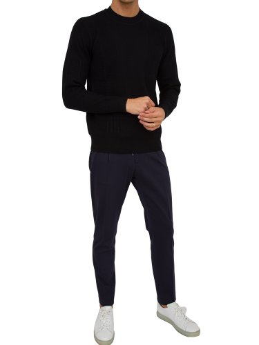 Чоловічий светр PAOLO PECORA Maglia Girocollo NERO