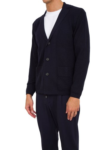Чоловічий кардиган PAOLO PECORA Maglia Cardigan BLU