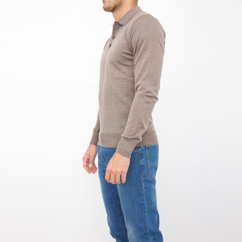 Чоловіче поло EMPORIO ARMANI KNIT POLO TORTORA