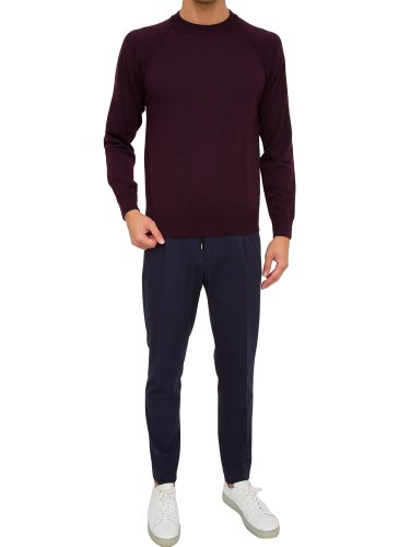 Чоловічий светр PAOLO PECORA Maglia Girocollo BORDEAUX