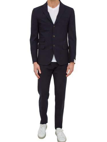 Чоловічий класичний костюм ELEVENTY SINGLE BREASTED SUIT PENCES PANTS BLU