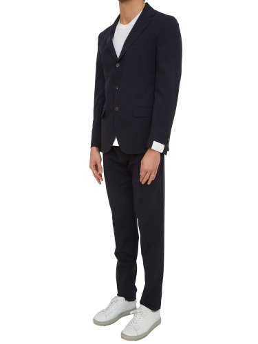 Чоловічий класичний костюм ELEVENTY SINGLE BREASTED SUIT PENCES PANTS BLU