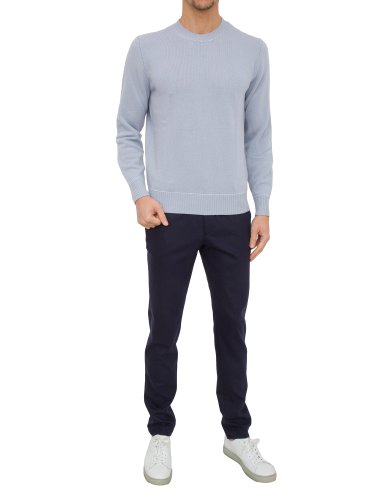 Чоловічий светр ELEVENTY ROUND NECK SWEATER BLU