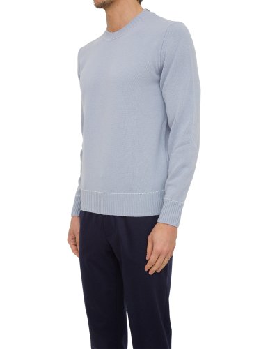 Чоловічий светр ELEVENTY ROUND NECK SWEATER BLU