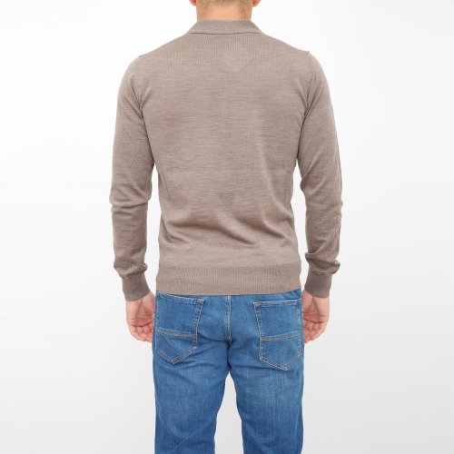Чоловіче поло EMPORIO ARMANI KNIT POLO TORTORA