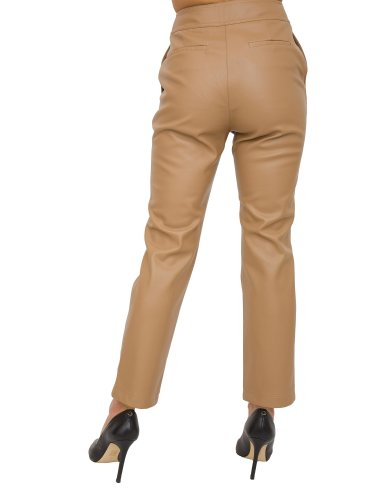 Женские повседневные брюки NENETTE PANT CHINO ECOPELLE PESANTE CAMMELLO