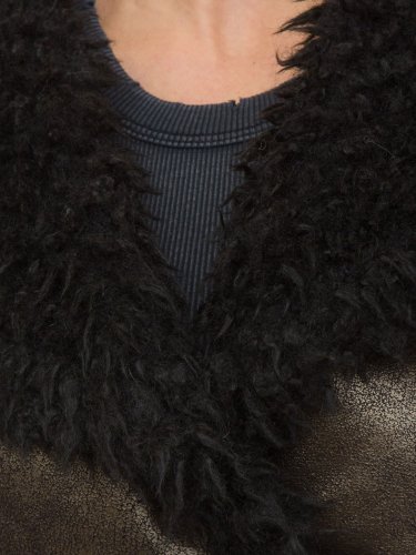 Женское пальто NENETTE CAPPOTTO CORTO ECOMONTONE NERO