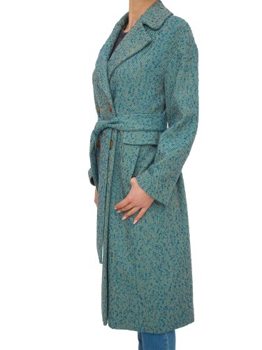 Женское пальто NENETTE CAPPOTTO LUNGO PANNO RESCA TURCHESE