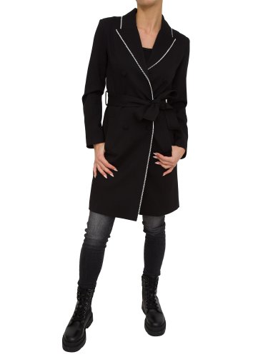 Женский тренч TWIN-SET TRENCH CORTO NERO