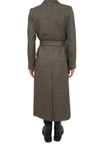 Женское пальто TWIN-SET CAPPOTTO LUNGO C/CINTURA BICOLOR