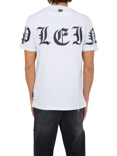 Чоловіча футболка PHILIPP PLEIN T-SHIRT ROUND NECK SS BIANCO