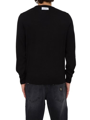 Чоловічий светр PHILIPP PLEIN PULLOVER ROUND NECK LS NERO