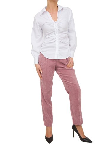 Жіночі повсякденні штани NENETTE PANTALONE REGULAR VELLUTO ROCCIATORE ROSA