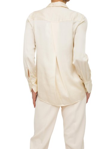 Женская рубашка с длинным рукавом NENETTE BLUSA M C/BOTTONI MANICHE LUNGHE RASO VISCOSA MANO FLUIDA AVORIO
