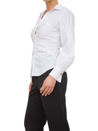 Женская рубашка с длинным рукавом NENETTE CAMICIA POPELINE BIANCO
