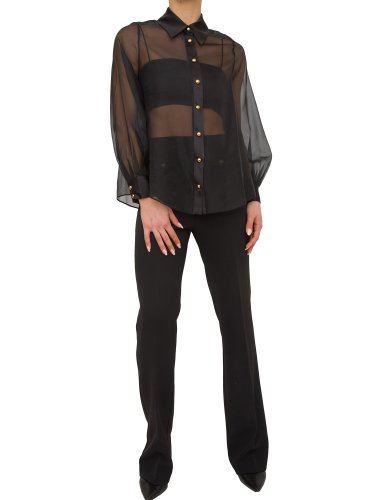 Женская рубашка с длинным рукавом NENETTE  CAMICIA ORGANZA NERO