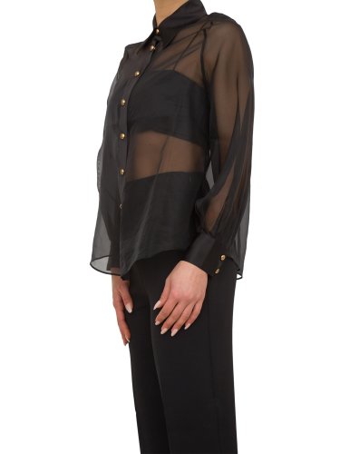 Женская рубашка с длинным рукавом NENETTE  CAMICIA ORGANZA NERO