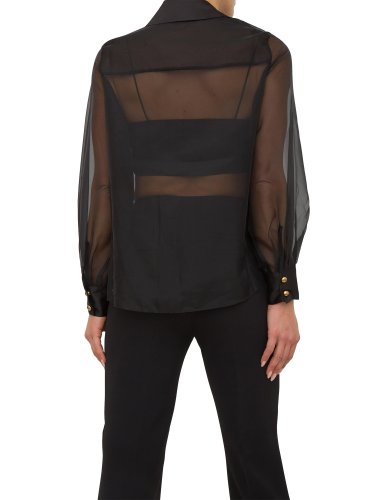 Женская рубашка с длинным рукавом NENETTE  CAMICIA ORGANZA NERO
