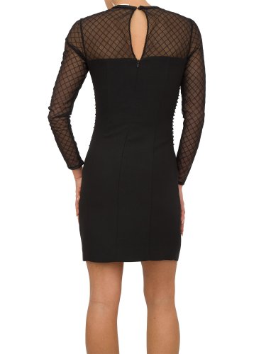 Жіноче плаття NENETTE ABITO C/MANICHE C/INSERTO TULLE RICAMATO CADY FLUIDO NERO