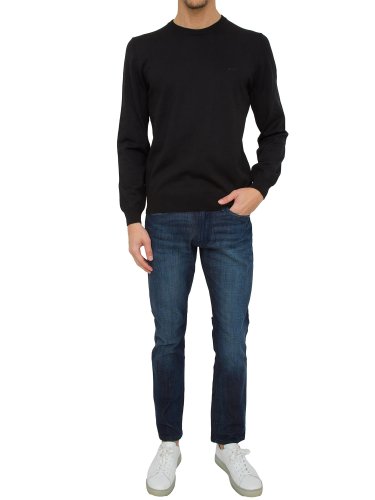 Мужской свитер BOSS Knitwear NERO