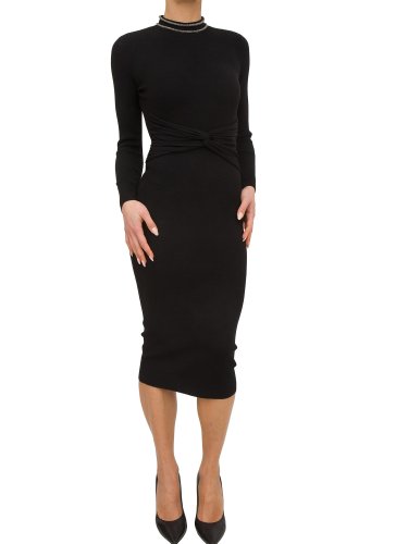 Жіноче плаття NENETTE MAGLIA C/NODO SERPENTINA STRASS NERO