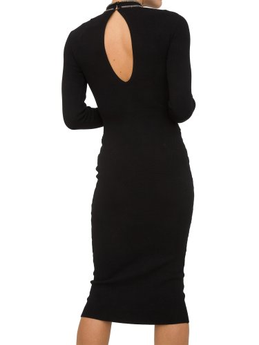 Жіноче плаття NENETTE MAGLIA C/NODO SERPENTINA STRASS NERO