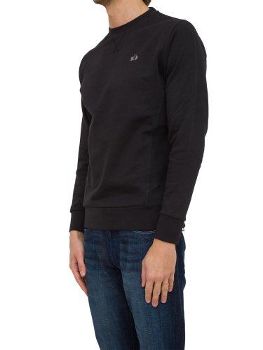 Мужская толстовка LA MARTINA MAN FLEECE CREW NECK BRUSHED F NERO
