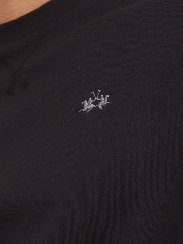 Мужская толстовка LA MARTINA MAN FLEECE CREW NECK BRUSHED F NERO