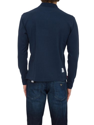 Чоловічий светр LA MARTINA MAN POLO L/S PIQUET STRETCH BLU