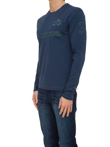 Мужской свитер LA MARTINA MAN T-SHIRT L/S JERSEY BLU