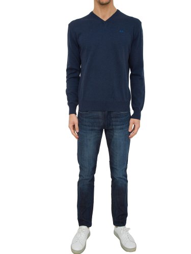 Мужской свитер LA MARTINA MAN TRICOT V NECK BLU