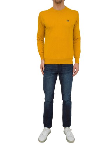 Мужской свитер LA MARTINA MAN TRICOT CREW NECK GIALLO