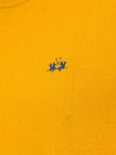 Мужской свитер LA MARTINA MAN TRICOT CREW NECK GIALLO