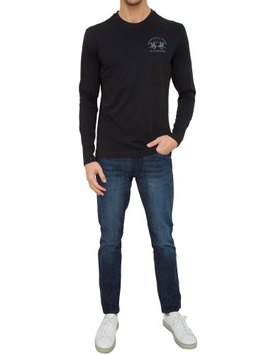 Чоловічий светр LA MARTINA MAN T-SHIRT JERSEY NERO
