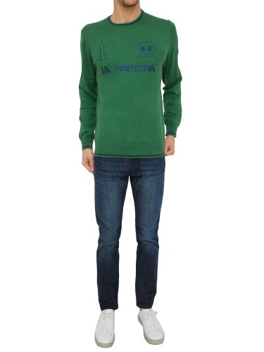 Чоловічий светр LA MARTINA MAN SWEATER LAMBSCOT VERDE
