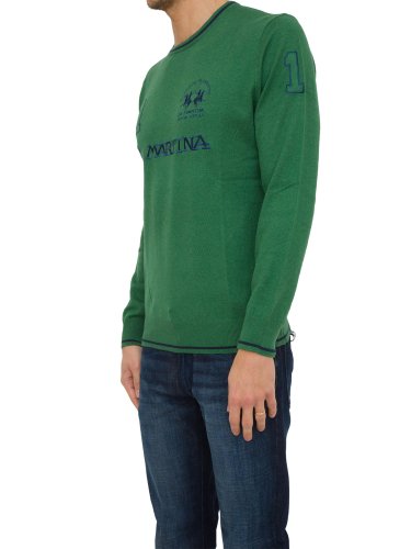 Чоловічий светр LA MARTINA MAN SWEATER LAMBSCOT VERDE