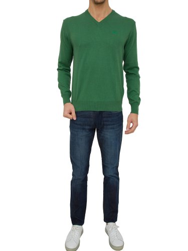 Чоловічий светр LA MARTINA MAN TRICOT V NECK VERDE