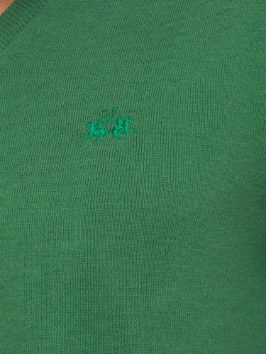 Чоловічий светр LA MARTINA MAN TRICOT V NECK VERDE