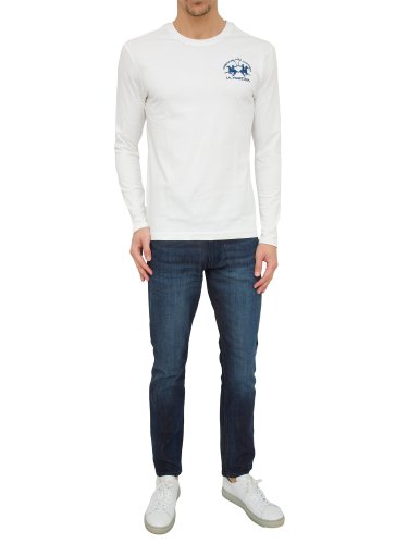 Чоловічий светр LA MARTINA MAN T-SHIRT JERSEY BIANCO
