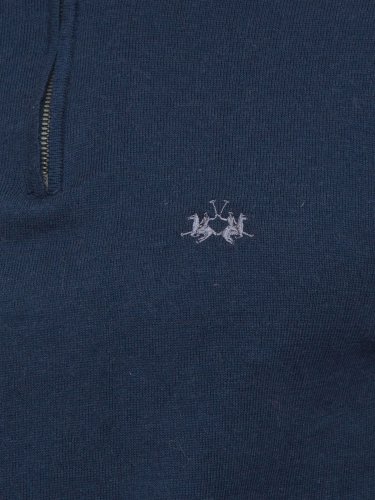 Мужской свитер LA MARTINA MAN HALF ZIP TRICOT BLU