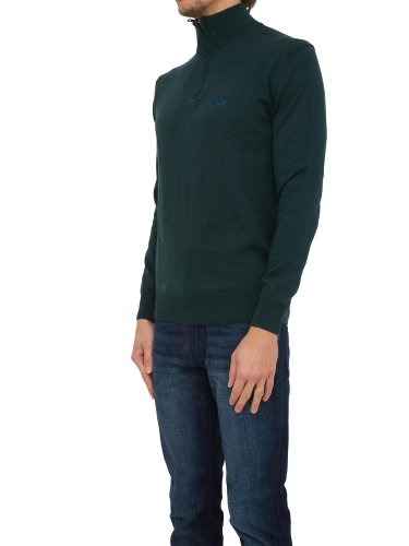 Мужской свитер LA MARTINA MAN HALF ZIP TRICOT VERDE