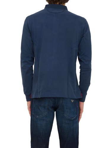 Мужское поло LA MARTINA MAN POLO HEAVY JERSEY BLU