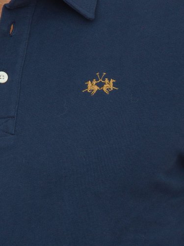 Мужское поло LA MARTINA MAN POLO HEAVY JERSEY BLU