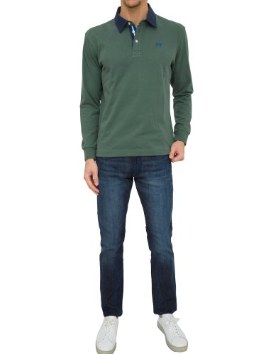 Чоловіче поло LA MARTINA MAN POLO HEAVY JERSEY VERDE